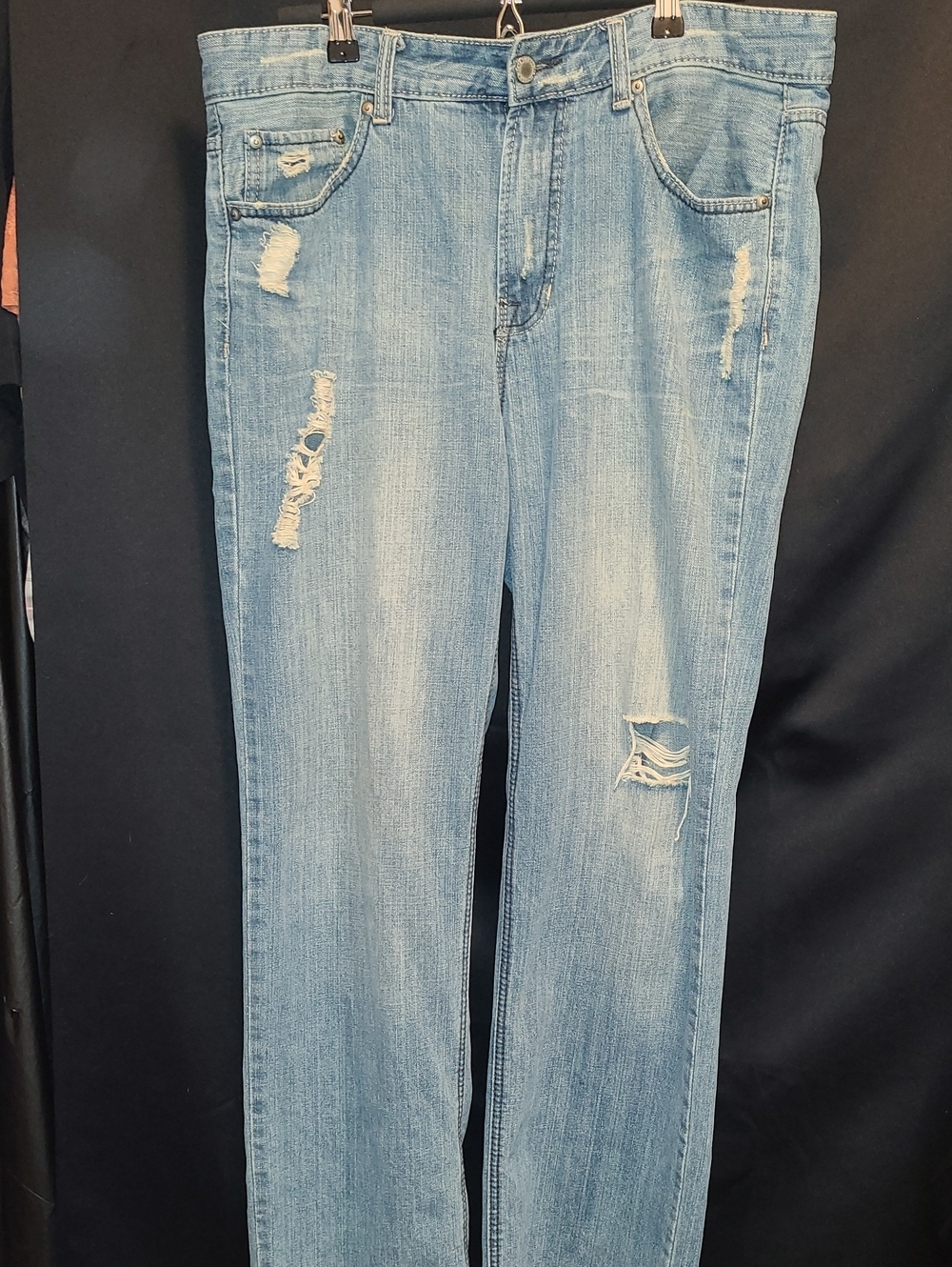 Bluenotes Light Blue Denim Jeans Button Detail 34x32